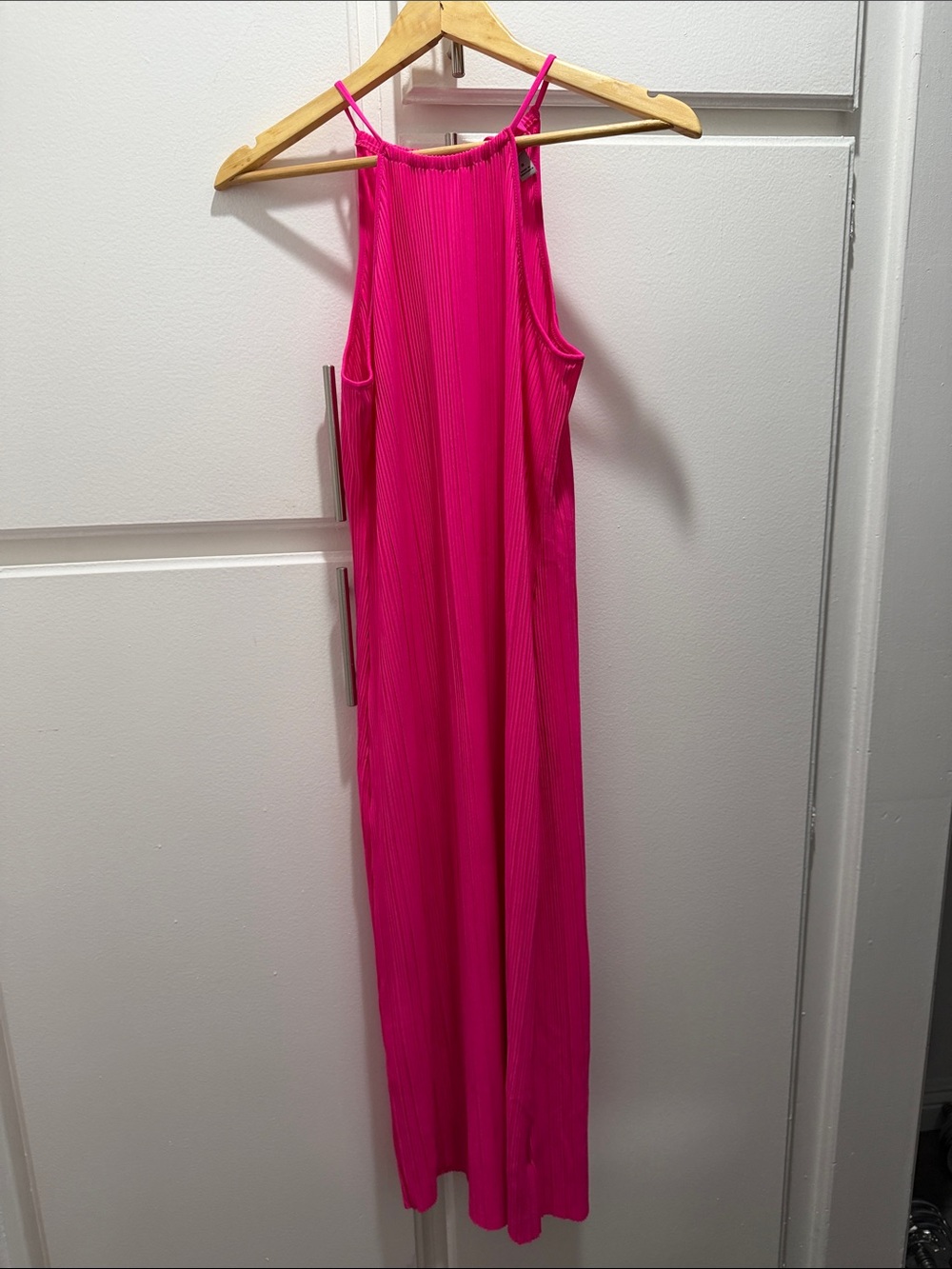 Sleeveless Fuchsia Maxi Dress